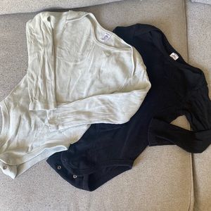 2 Ribbed Nordstrom Bodysuits 18-24m